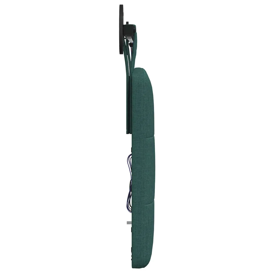 Tête de lit suspendue Avec lumière LED Vert foncé Tissu - 7