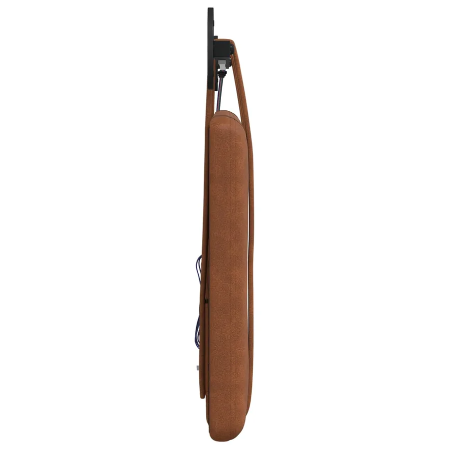 Tête de lit suspendue Avec lumière LED Marron PU antique - 7