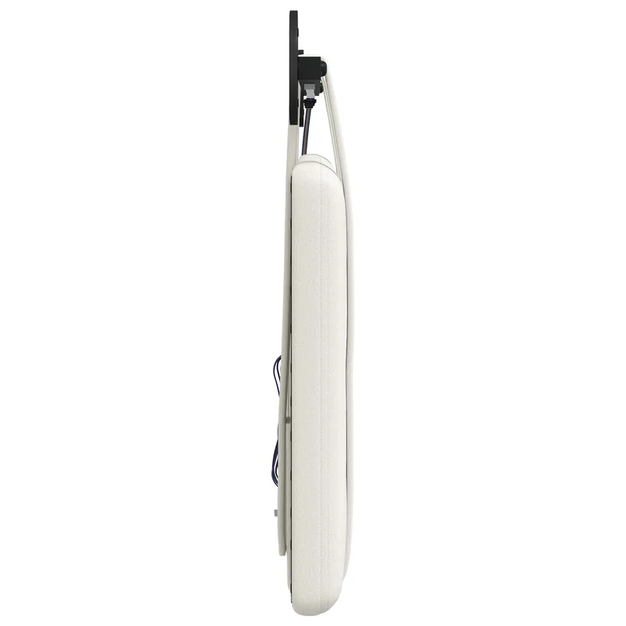Tête de lit suspendue Avec lumière LED Blanc Simili cuir - 7