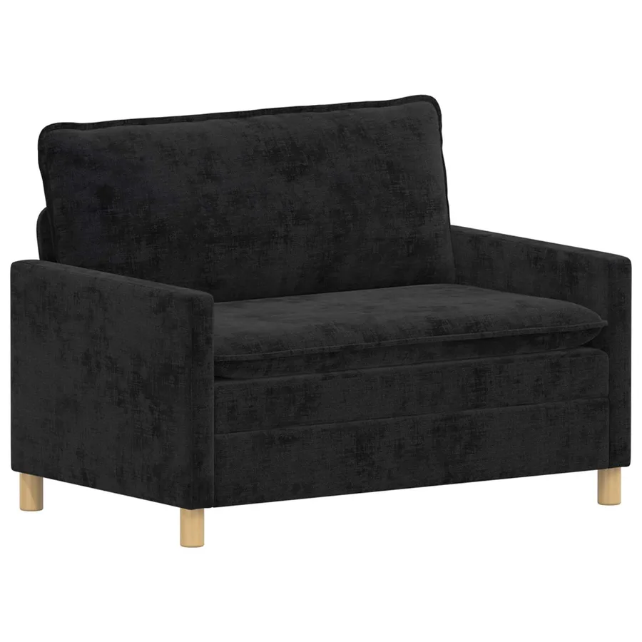 Canapé Noir 126 x 81 x 87,5 cm Polyester - 2