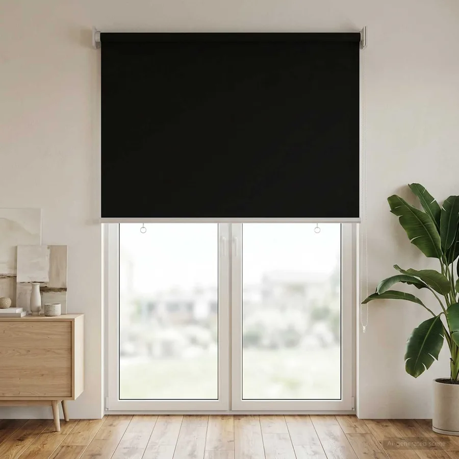 Store roulant extérieur protection UV Noir 85 x 230 cm (L x H) - 3