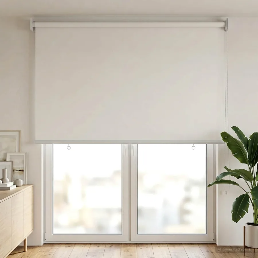 Store roulant extérieur protection UV Blanc 65 x 230 cm (L x H) - 3