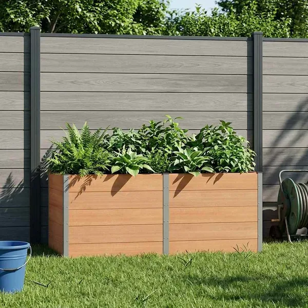 Jardinière surélevée Marron 250 x 100 x 91 cm