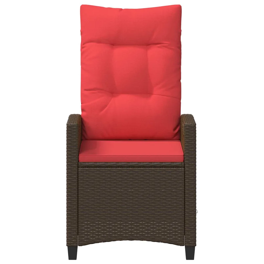 Chaise de jardin inclinable 56 x 60 x 112 cm acier - 5
