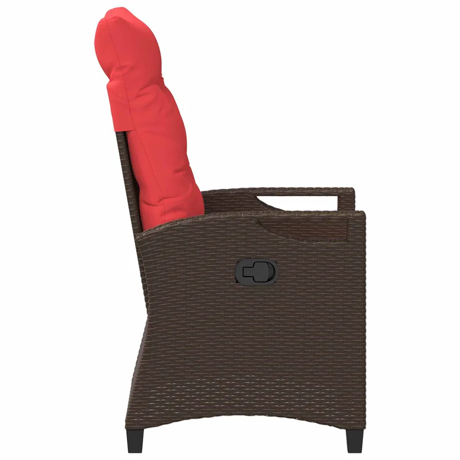 Chaise de jardin inclinable 56 x 60 x 112 cm acier - 6
