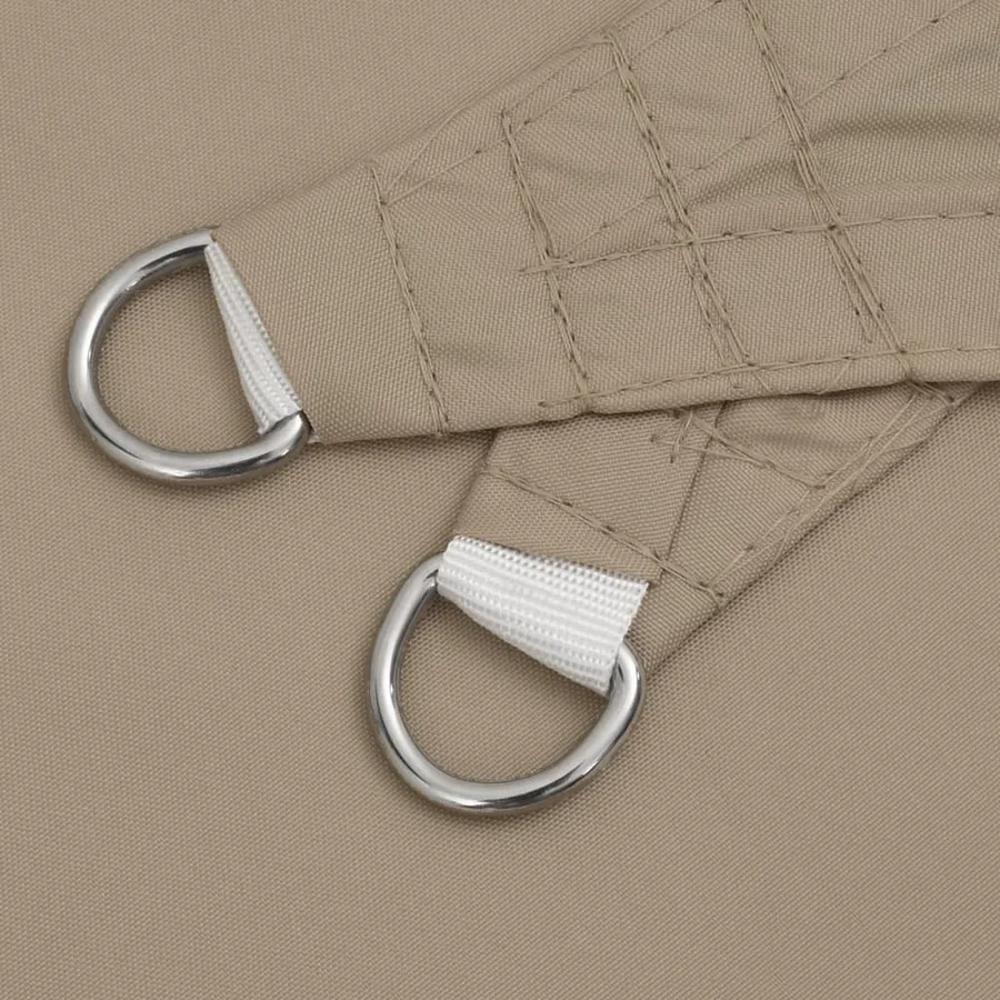Voile de parasol tissu oxford rectangulaire 2,5x4,5 m taupe - 6