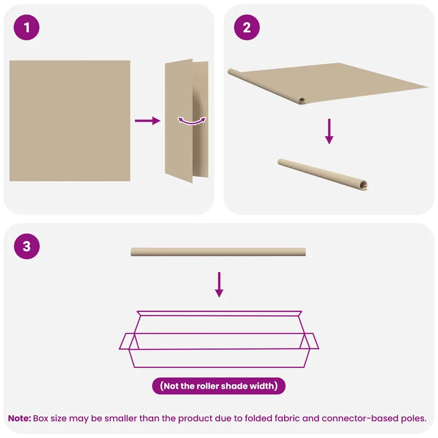 Store roulant extérieur protection UV Beige Polyester - 16