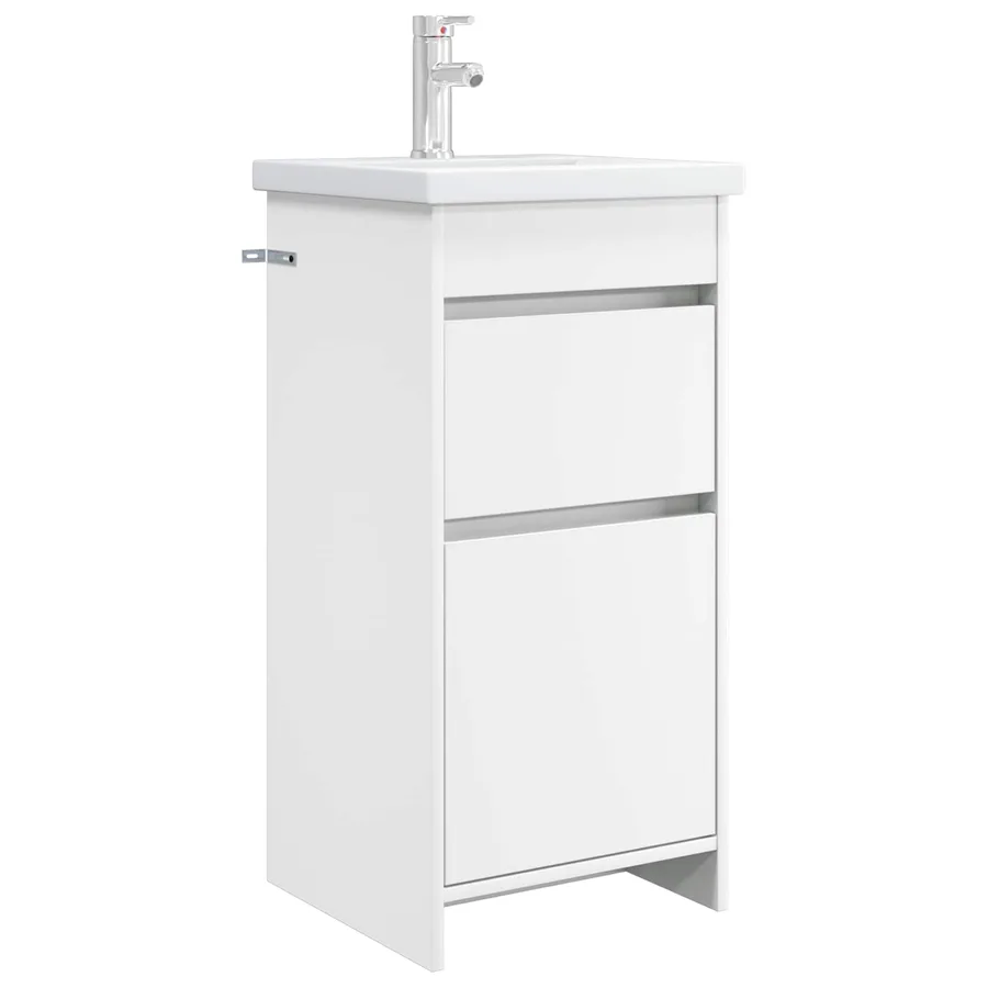 Meuble de salle de bain avec évier Blanc 42 x 40 x 84,5 cm - 2