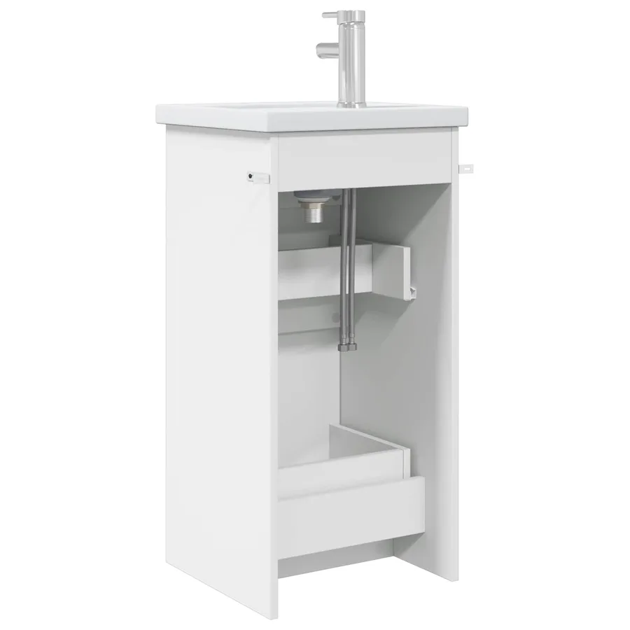 Meuble de salle de bain avec évier Blanc 42 x 40 x 84,5 cm - 5