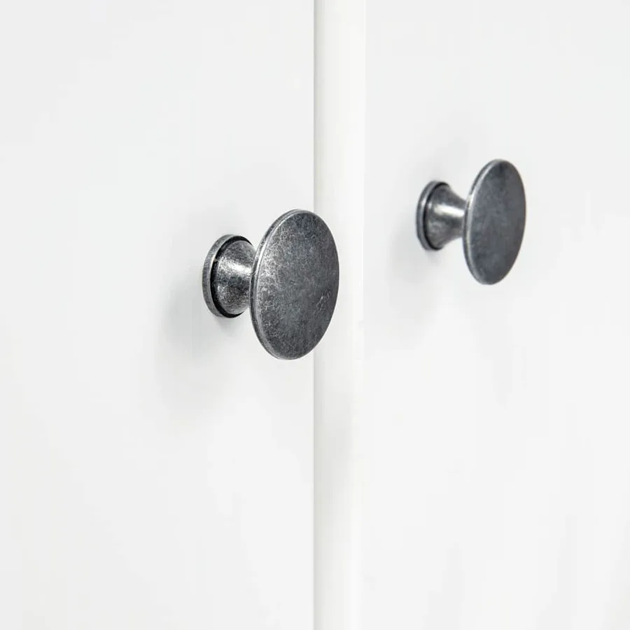 Garde-robe à 3 portes Hill Blanc 127x50x170 cm Bois pin solide - 5