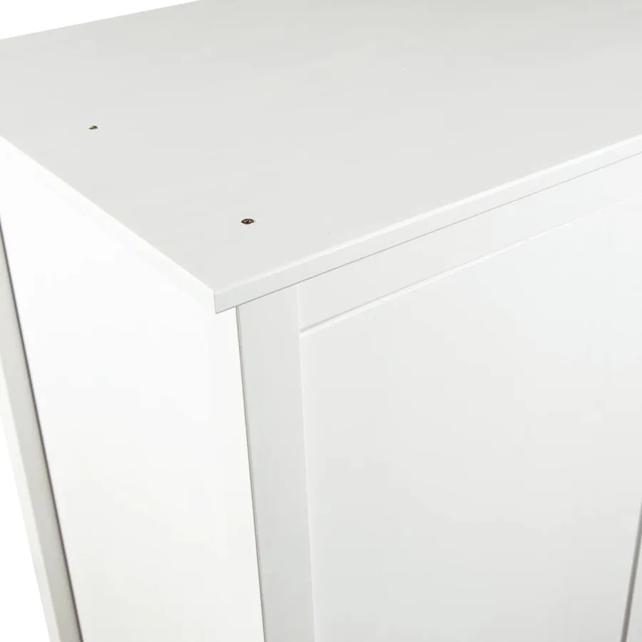 Garde-robe à 3 portes Hill Blanc 127x50x170 cm Bois pin solide - 9
