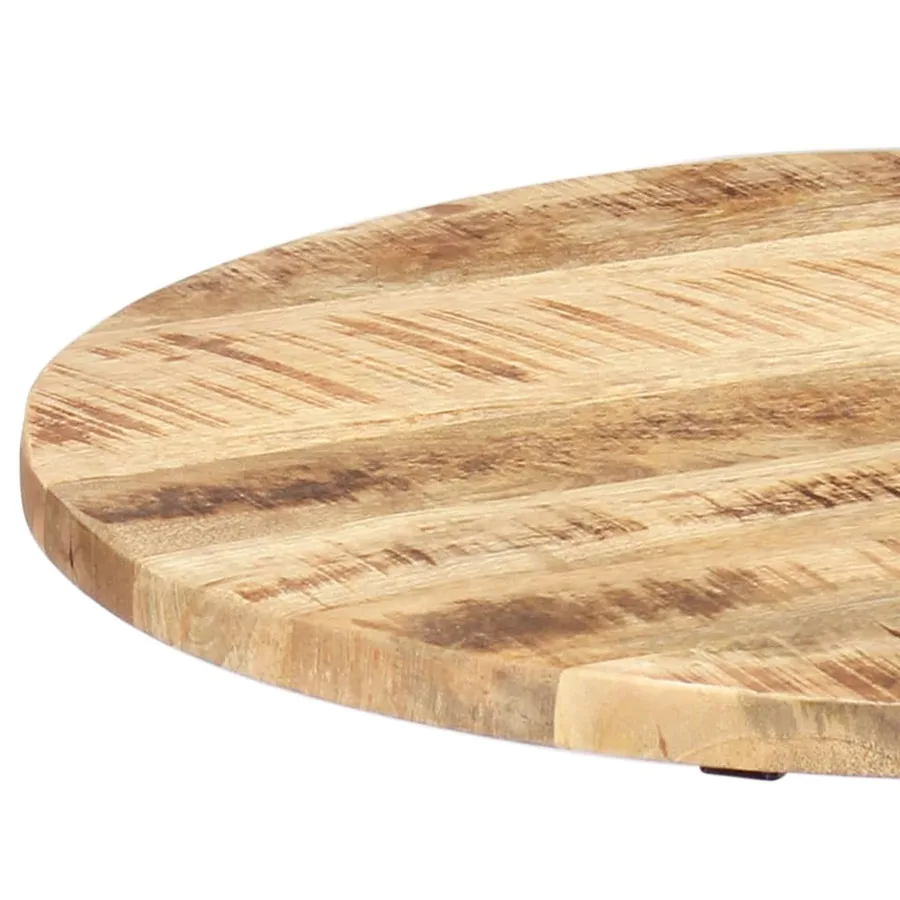Table d'appoint 60x(46-63) cm Bois de manguier massif et fonte - 4