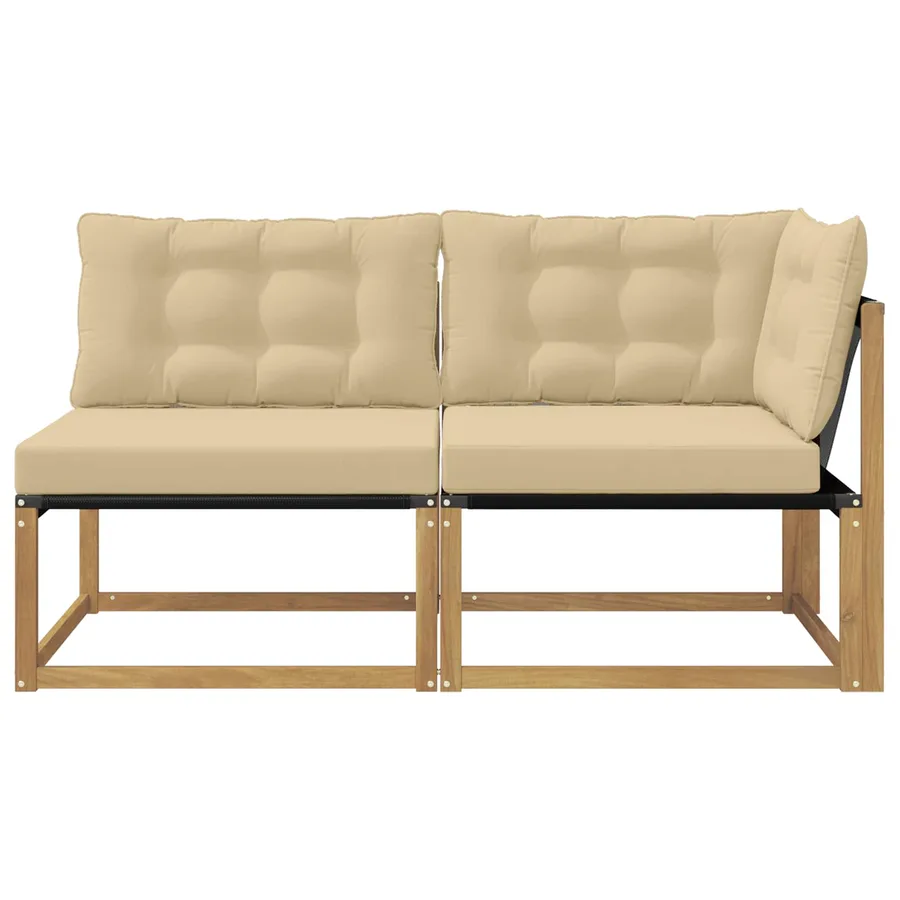 Unité de canapé sectionnel Blanc 162,5 x 83 x 73 cm - 5