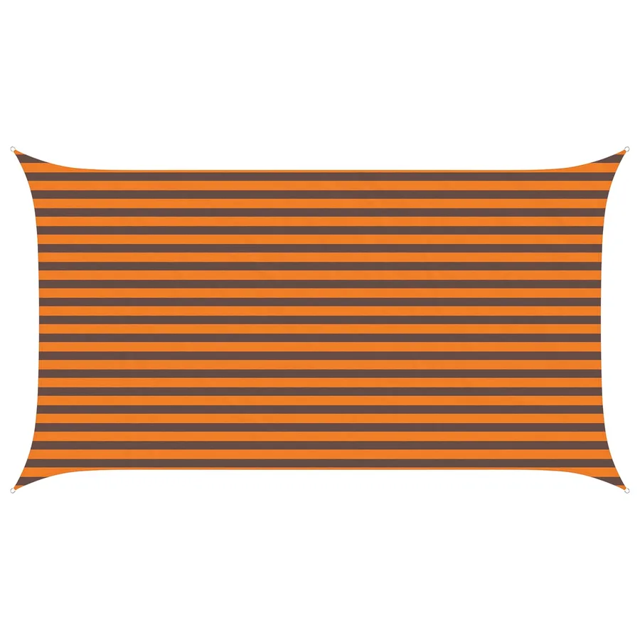 Voile d'ombre Orange et marron 4,5 x 2,5 m - 2