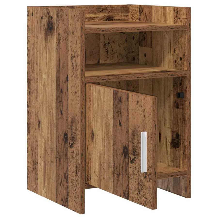 Tables de chevet 2 pcs Bois ancien 40 x 36 x 60 cm - 3