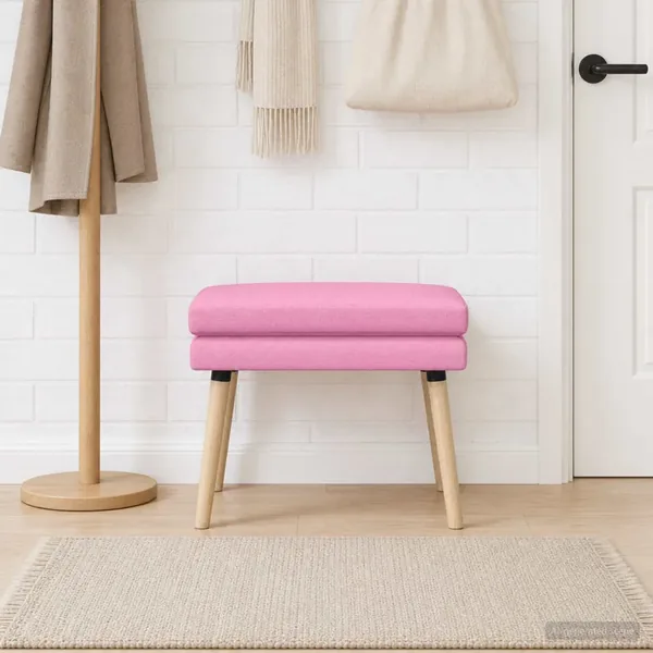 Banc à double couche Rose 60 x 40 x 46 cm Tissu