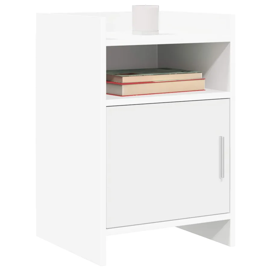 Tables de chevet 2 pcs Blanc 40 x 36 x 60 cm Bois d'ingénierie - 2
