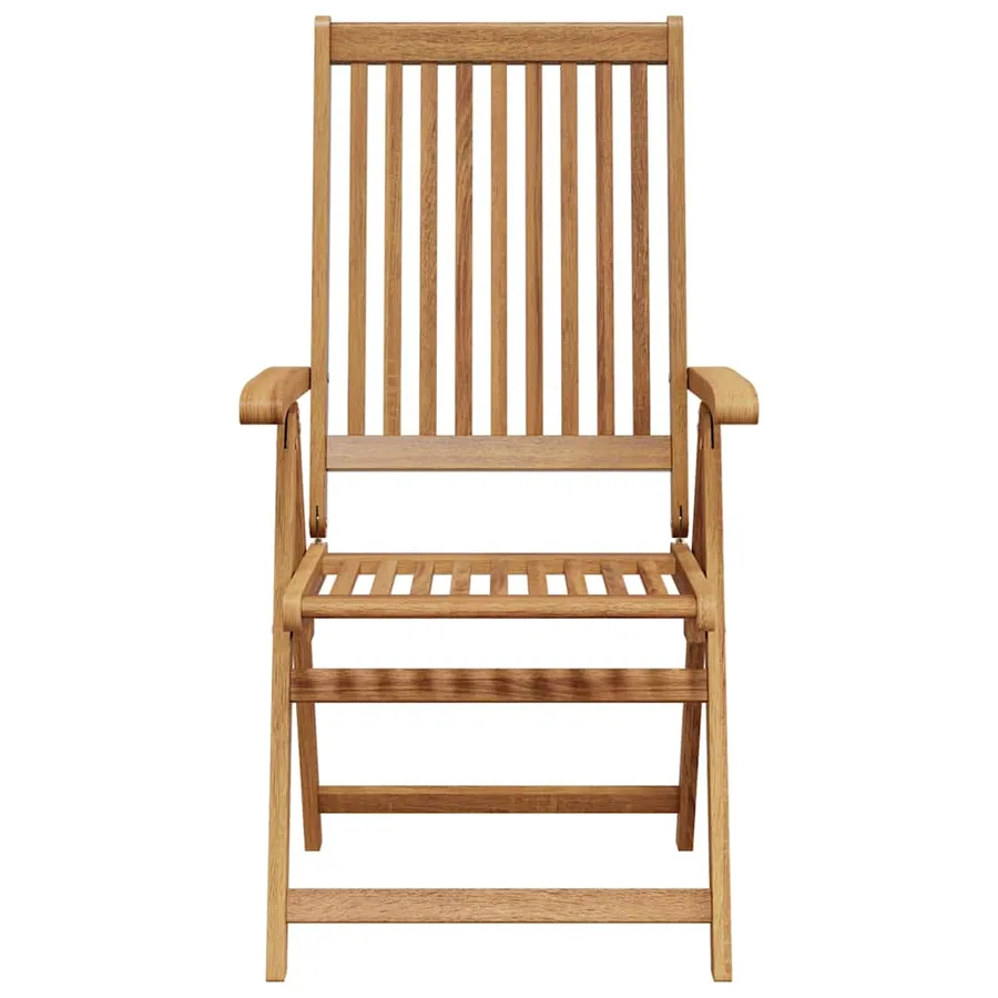 Chaises pliables de jardin lot de 3 Bois d'acacia solide - 6