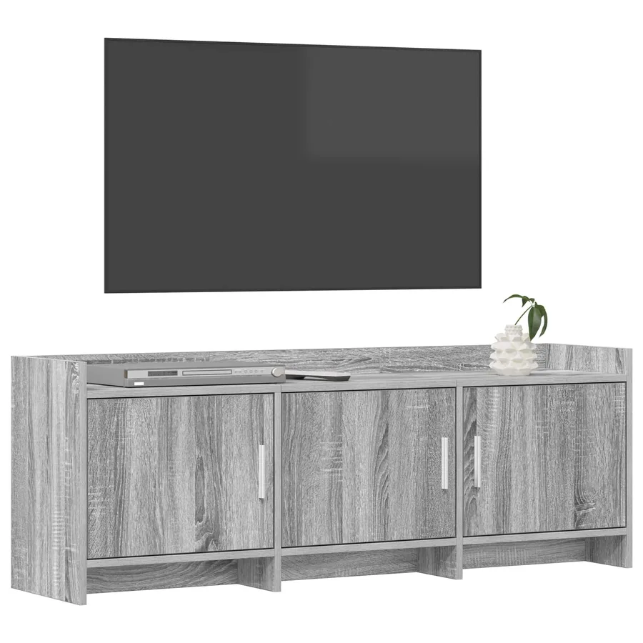 Meuble TV 130 x 33 x 47 cm Sonoma gris Bois d'ingénierie - 3