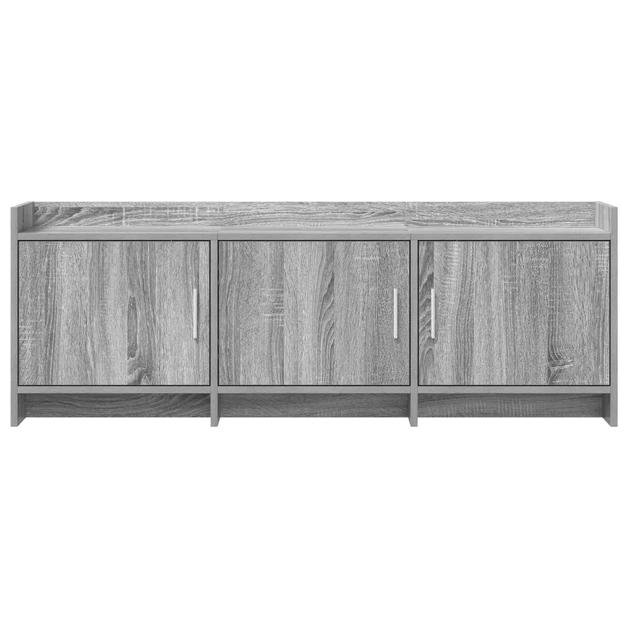 Meuble TV 130 x 33 x 47 cm Sonoma gris Bois d'ingénierie - 5