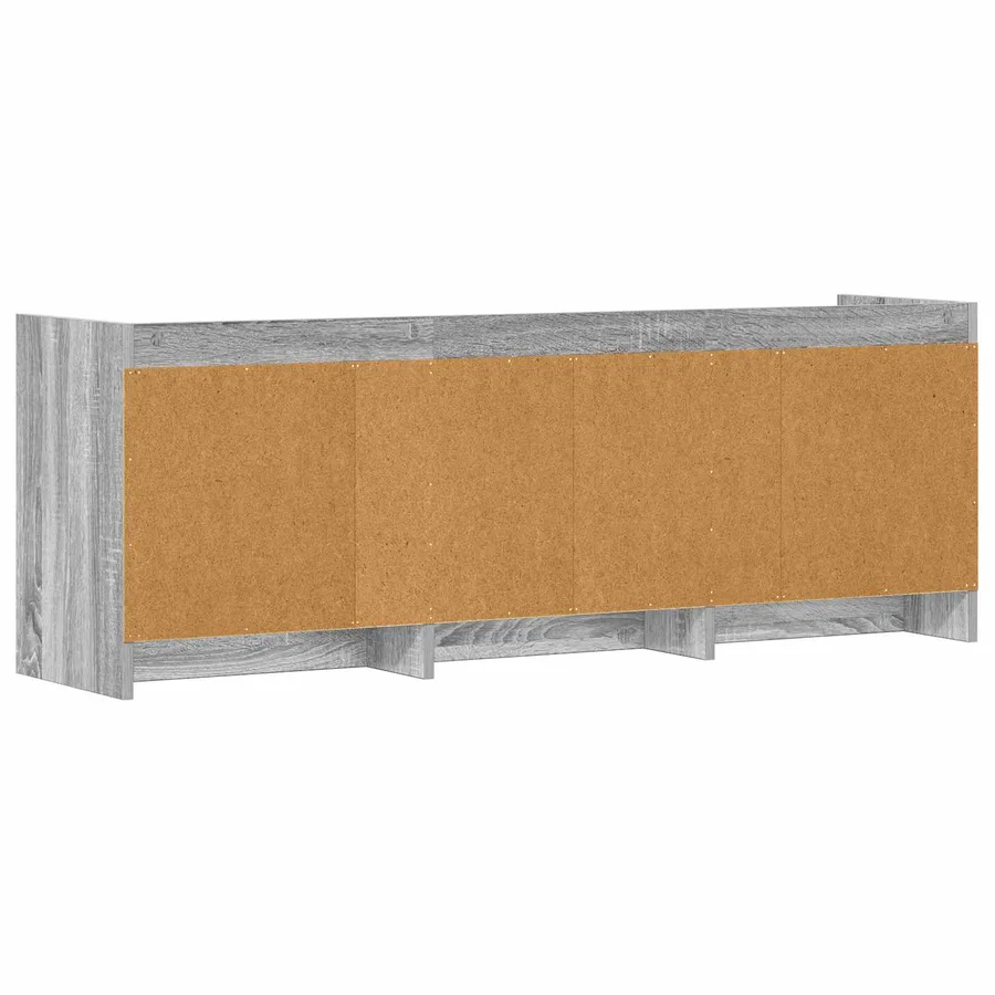Meuble TV 130 x 33 x 47 cm Sonoma gris Bois d'ingénierie - 7