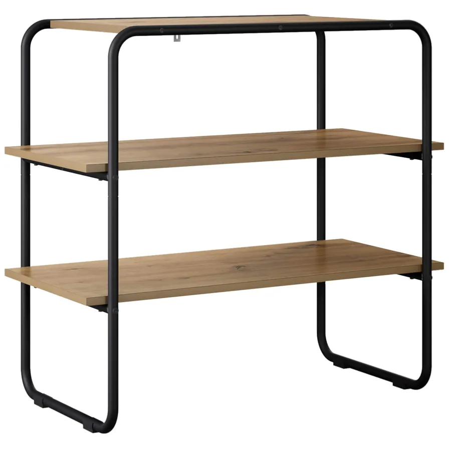 Table console Chêne artisanal 80 x 41 x 75 cm Bois d'ingénierie - 2