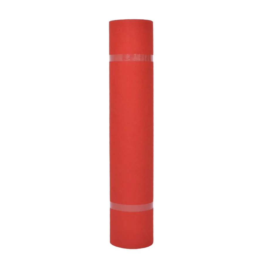 Tapis Uni Rouge 1 x 12 m Tissu