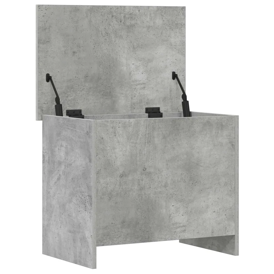 Coffre de rangement avec stockage Gris béton 60 x 40 x 50 cm - 5