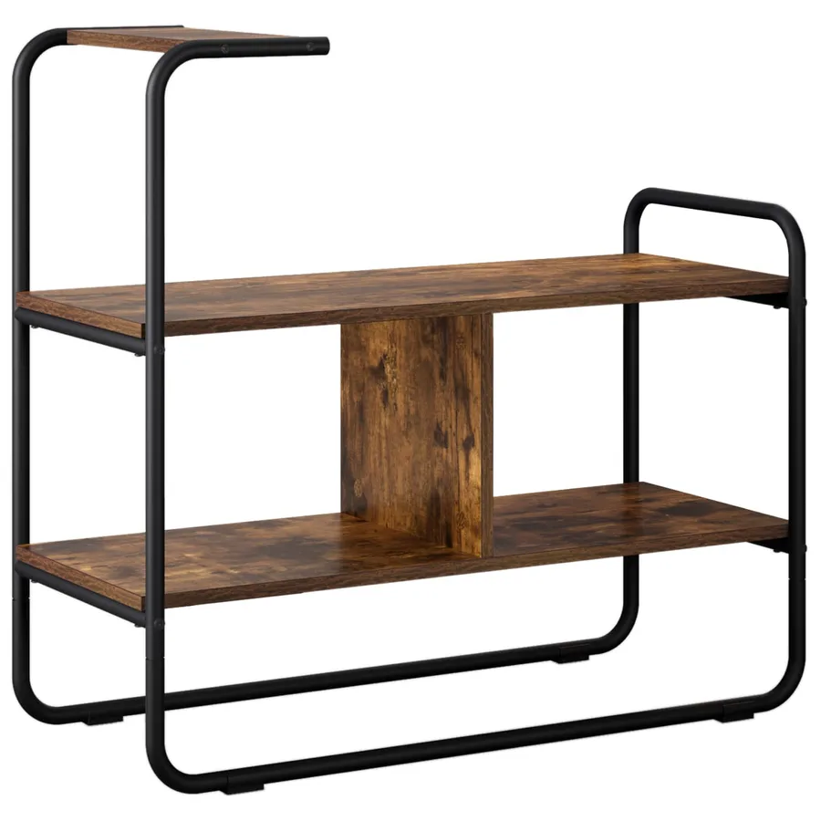 Table console Chêne fumé 80 x 35 x 75 cm Bois d'ingénierie - 2