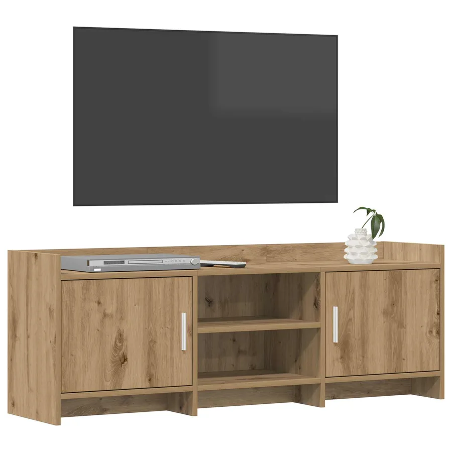 Meuble TV 130 x 33 x 47 cm Chêne artisanal Bois d'ingénierie - 3