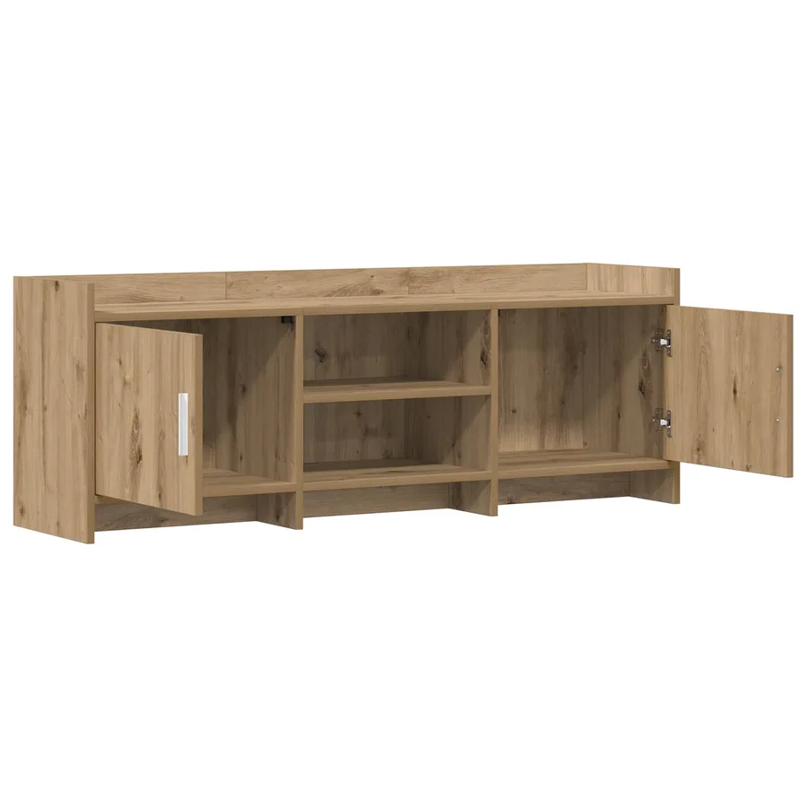 Meuble TV 130 x 33 x 47 cm Chêne artisanal Bois d'ingénierie - 4