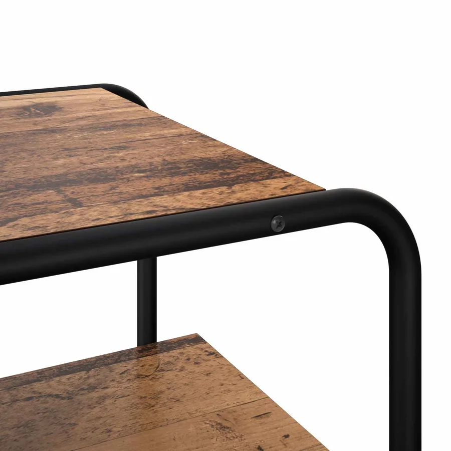 Table console Bois ancien 60 x 41 x 75 cm Bois d'ingénierie - 6