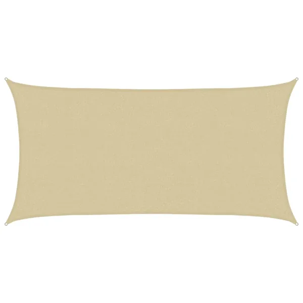 Voile d'ombre Beige 2,5 x 6 m HDPE