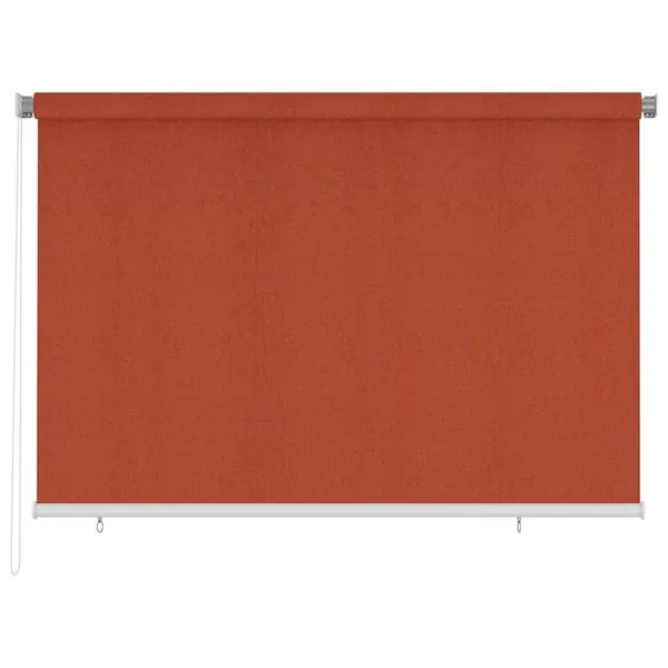 Store roulant d'extérieur 225 (l) x 140 (H) cm couleur terre cuite HDPE