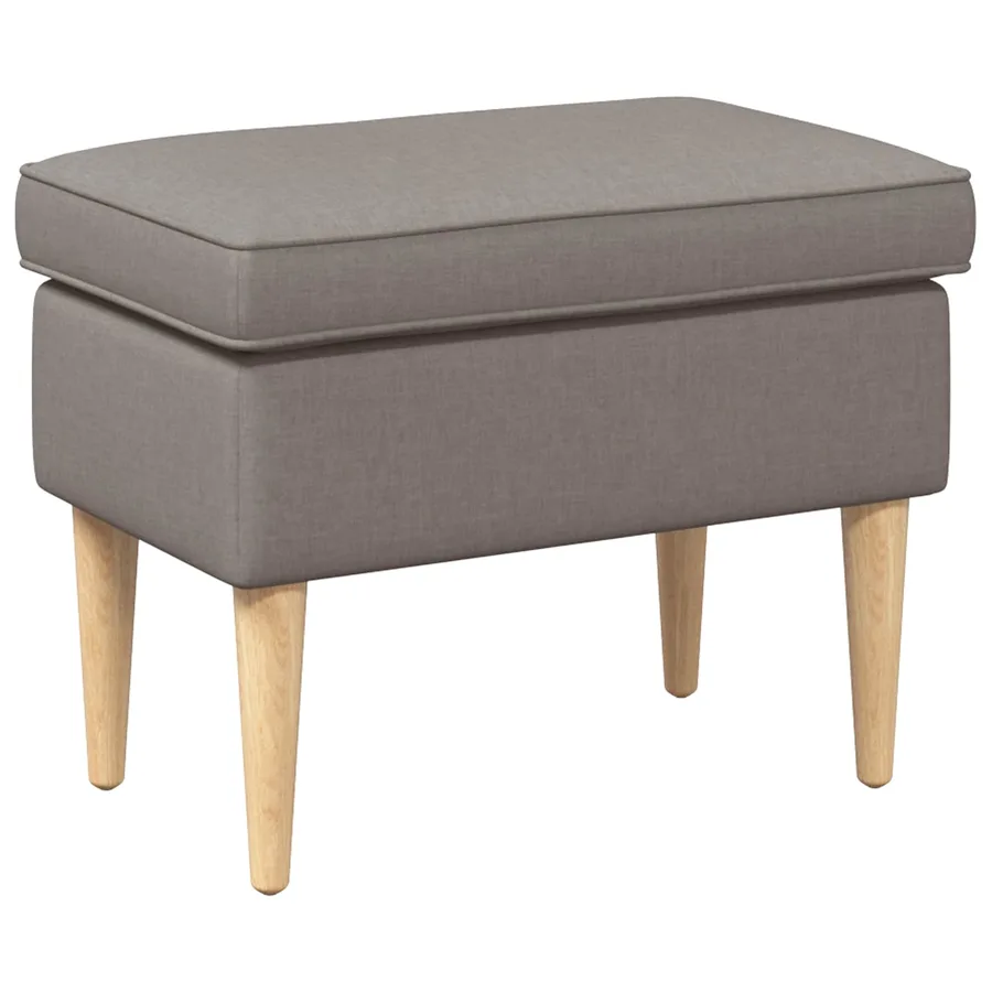 Pouf Taupe 55 x 35 x 41 cm - 2