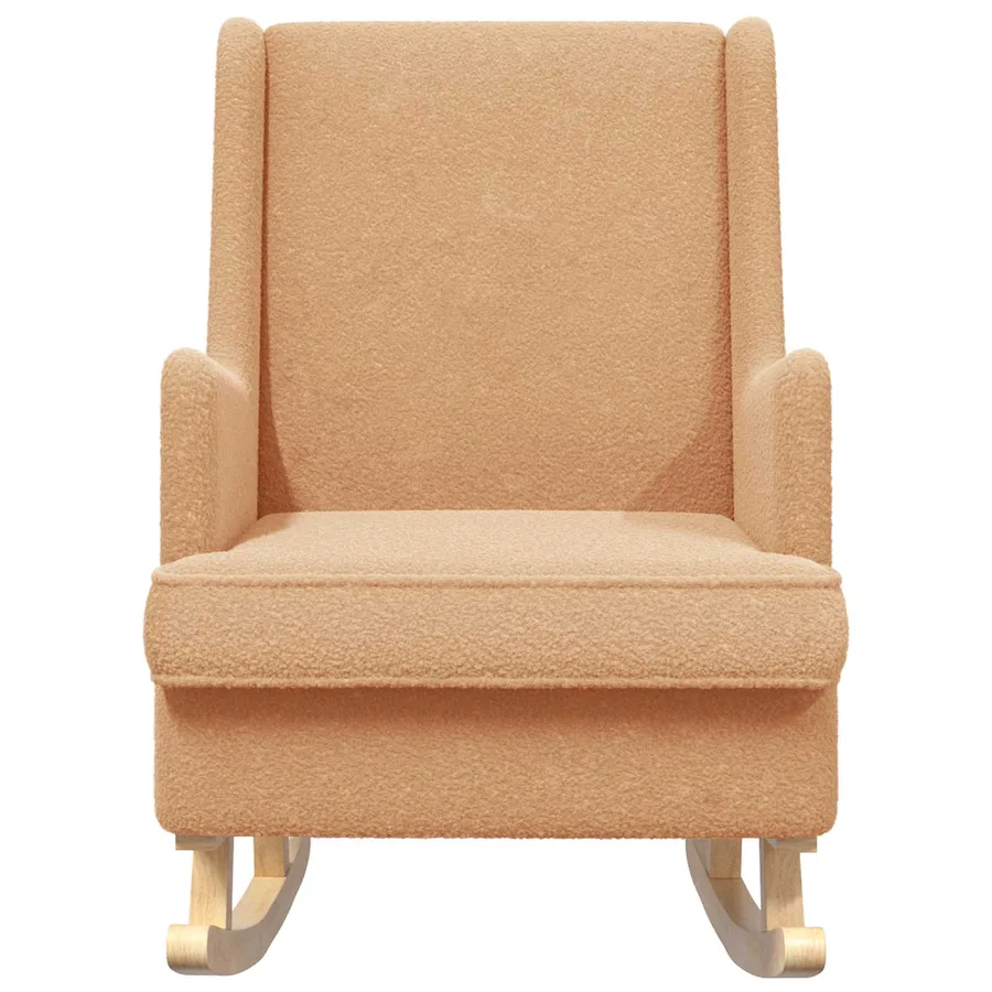 Chaise à bascule Beige 62 x 80 x 85 cm Bouclé - 4