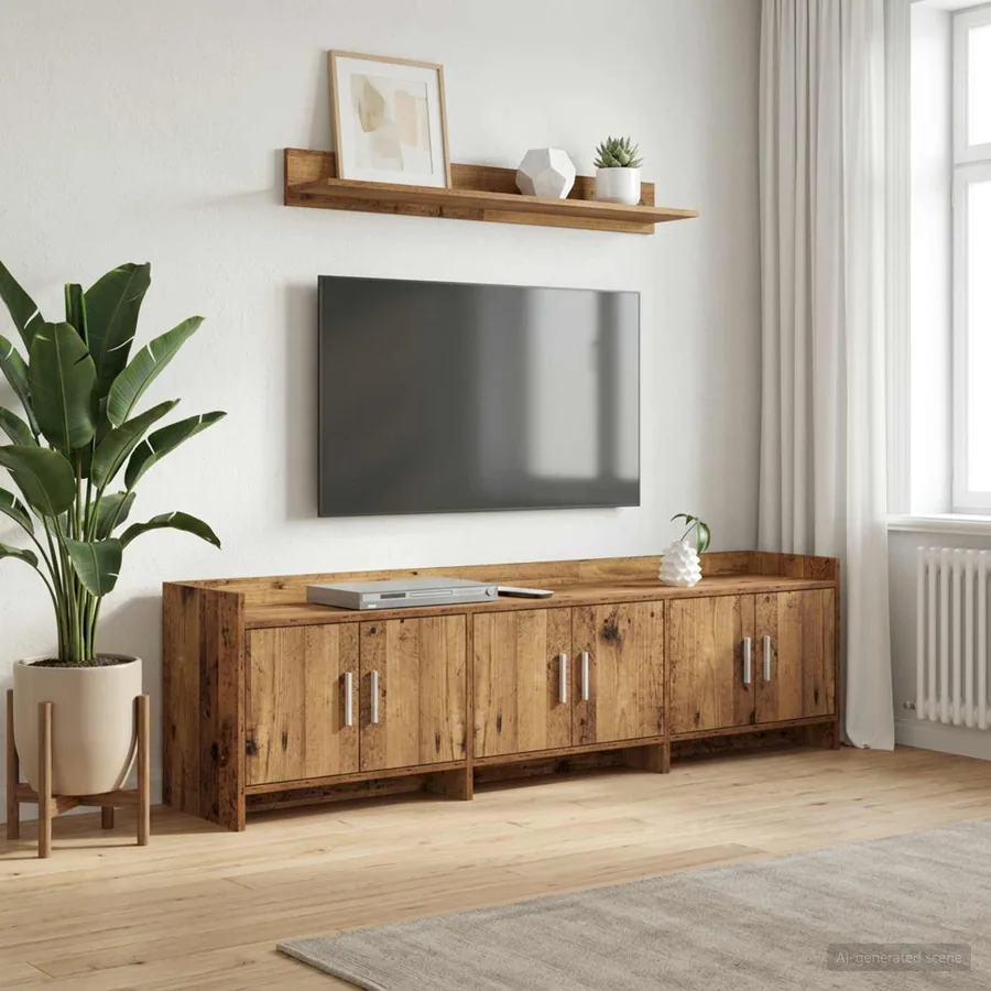 Meuble TV 168 x 33 x 47 cm Bois ancien Bois d'ingénierie