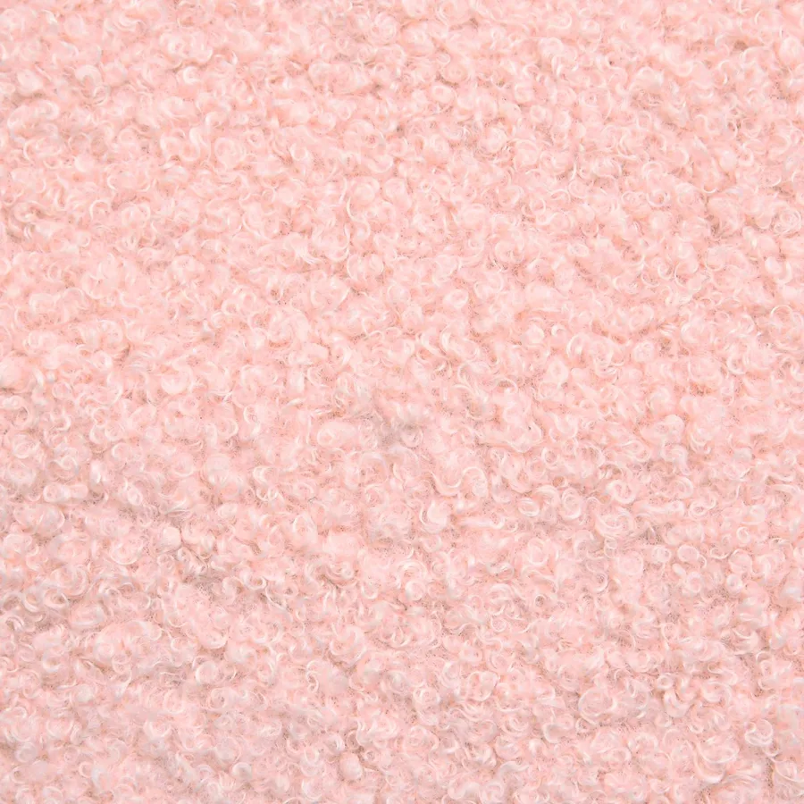 Pouf Rose 55 x 35 x 41 cm Bouclé - 6