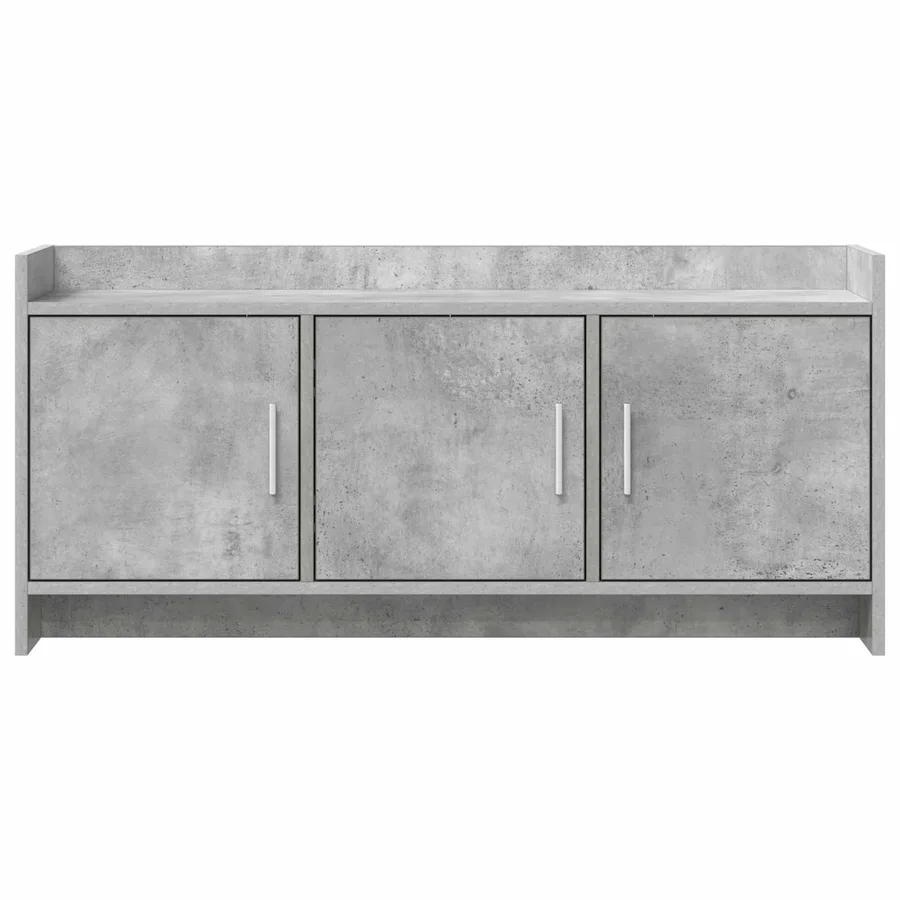 Meuble TV 102 x 33 x 47 cm Gris béton Bois d'ingénierie - 5