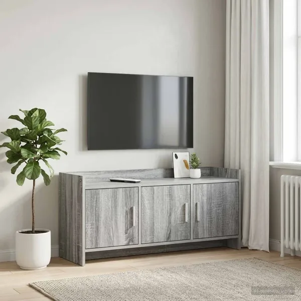 Meuble TV 102 x 33 x 47 cm Sonoma gris Bois d'ingénierie