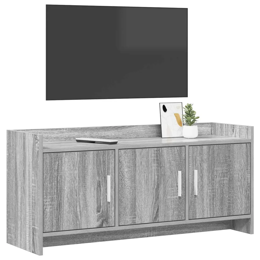 Meuble TV 102 x 33 x 47 cm Sonoma gris Bois d'ingénierie - 3