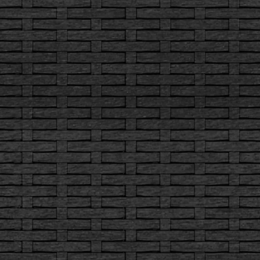 Salon de jardin 2 pcs avec coussins Noir Résine tressée - 10