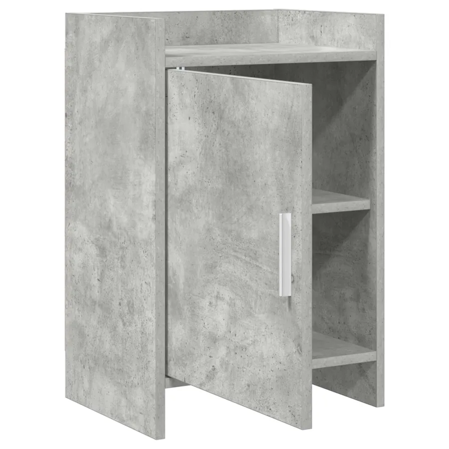 Tables de chevet Gris béton 40 x 30 x 60 cm Bois d'ingénierie - 3