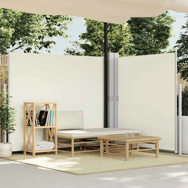 Auvent latéral rétractable Crème 180x600 cm