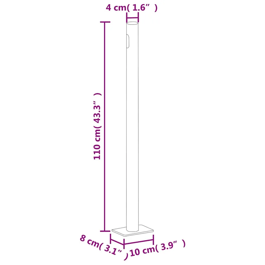 Auvent latéral rétractable Crème 180x600 cm - 10