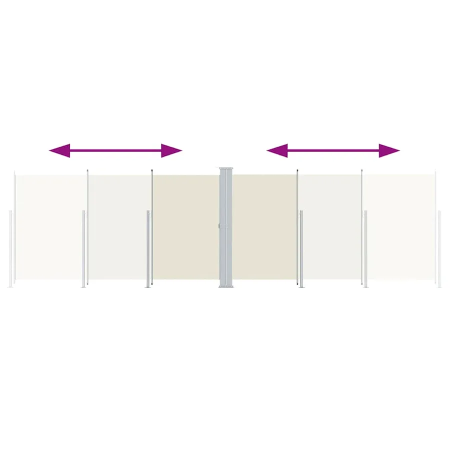 Auvent latéral rétractable Crème 180x600 cm - 3