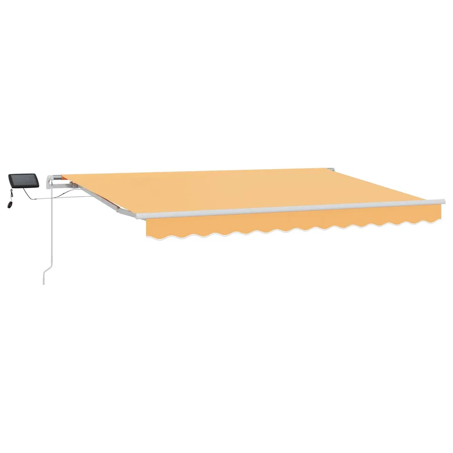 Auvent rétractable Sable 400 × 350 cm Tissu et Aluminium - 2