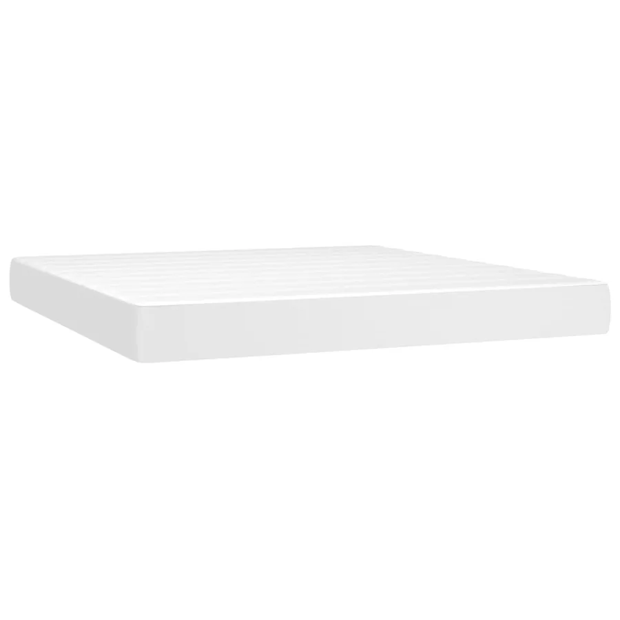 Matelas de lit à ressorts ensachés fermeté moyenne Blanc 160x200x20 cm - 2