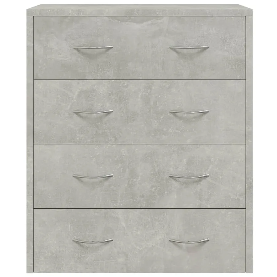Buffet avec 4 tiroirs 60x30,5x71 cm Gris béton - 4