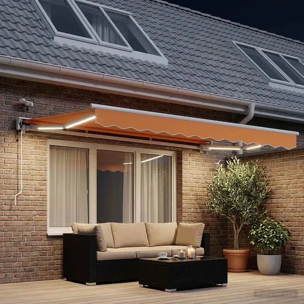 Auvent rétractable électrique Sable 3 x 2,5 m